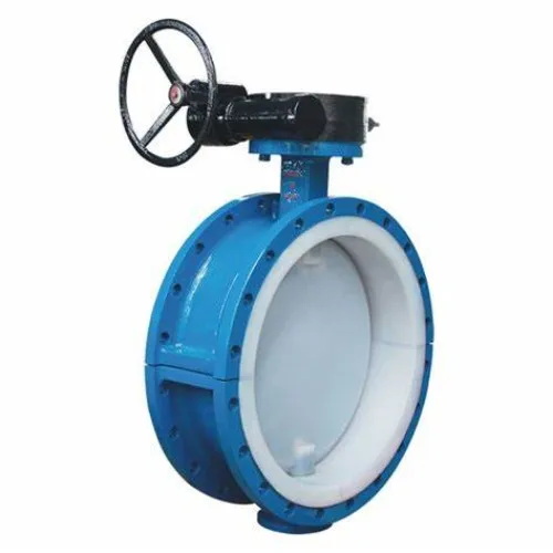 KEFA PN6 DN350 14-дюймовый PTFE высокопроизводительный двухфланцевый Клапан-Бабочка