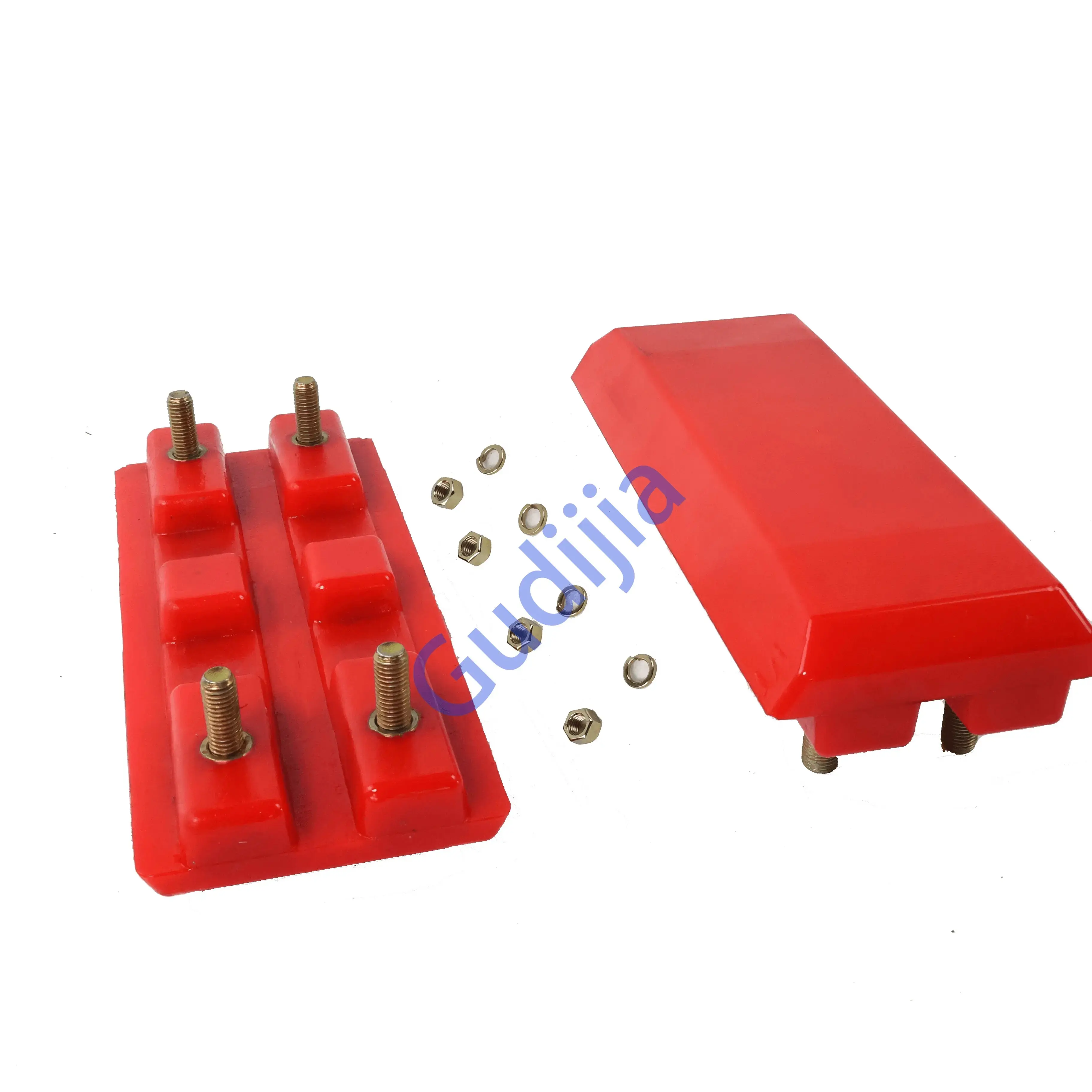 w2000/w215/w195 road milling track pad 2411112 poly track pad 300*130mm M12 high quality track shoe for road milling