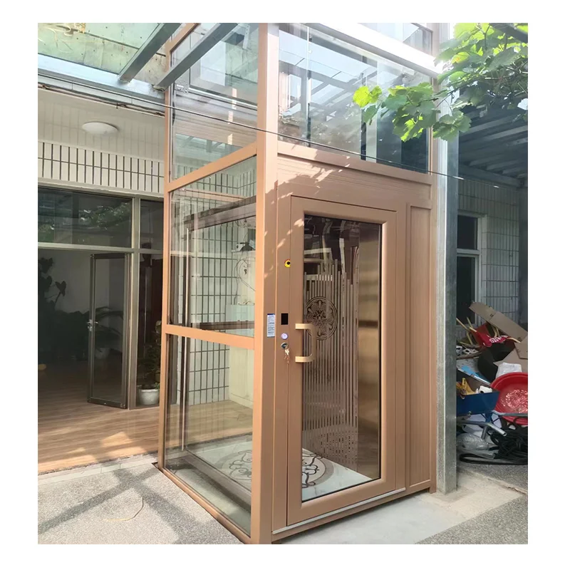 Outdoor Elevator Efficient residential villa elevator luxury small home elevator