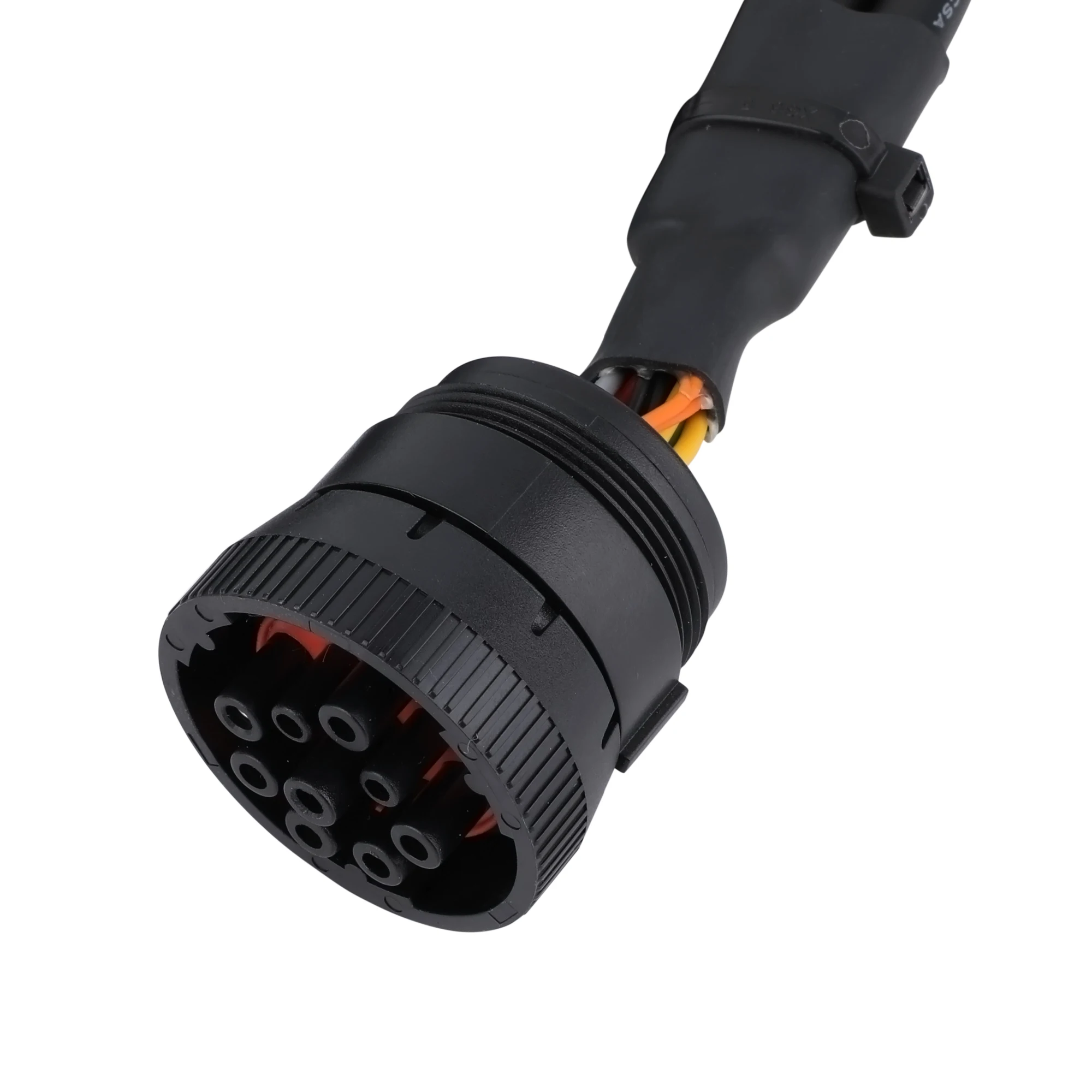 Custom Black J1939 9pin connector TO DP15 connector Y cable