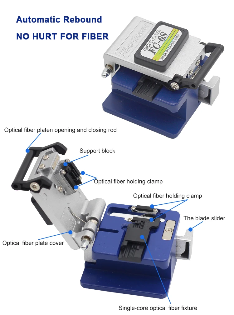 Fc-6s Fibre Optic Cable High Precision Fc-6s Fiber Cable Cutting Tool Fiber Optic Cleaver