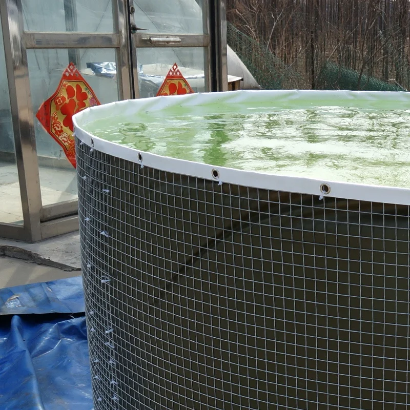 Профессиональный складной резервуар для воды л стальная сетка ПВХ аквариум рыб из
