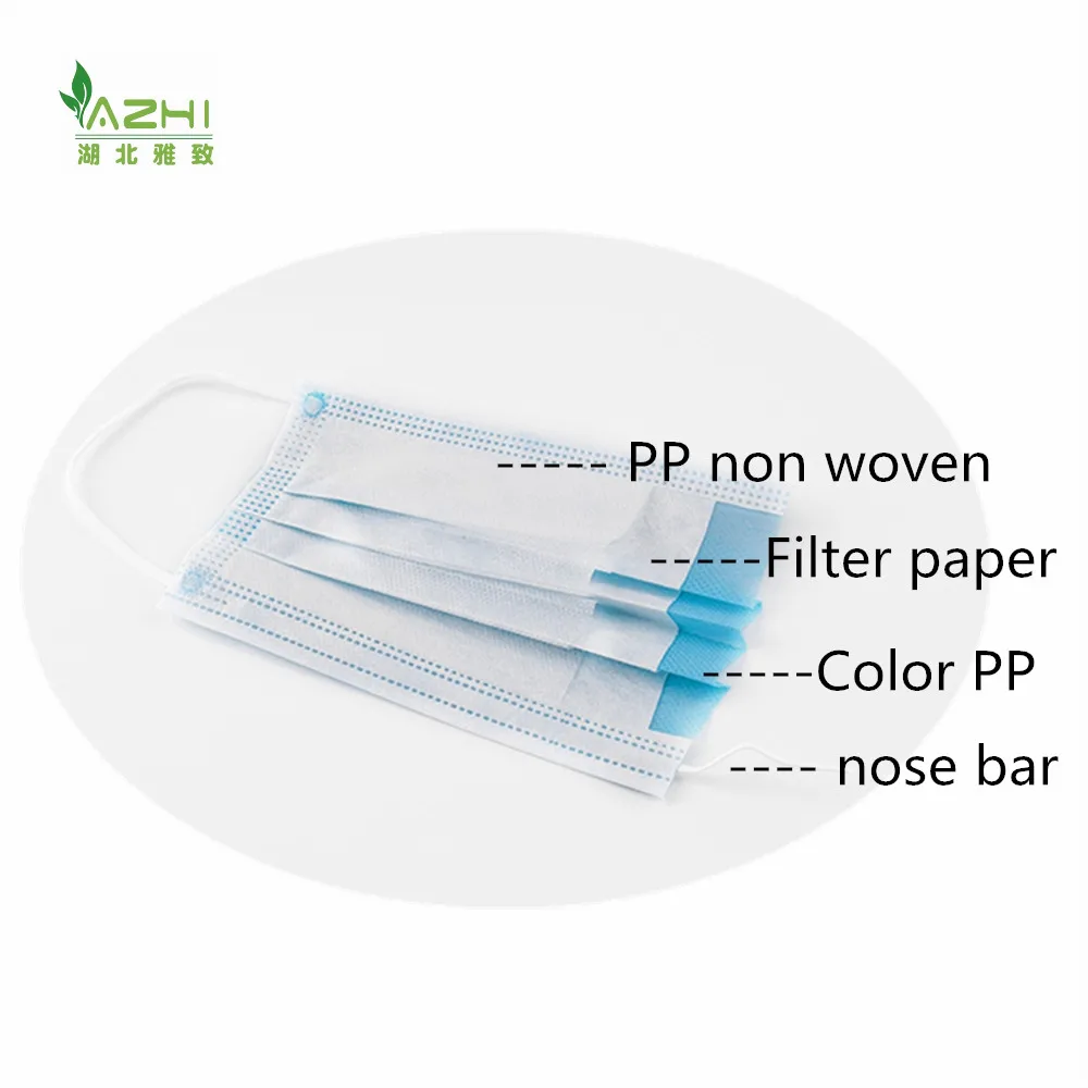 Xiantao Factory Disposable Custom Face Mask blue 3 ply filter mask Disposable Safety Masks for hosptal