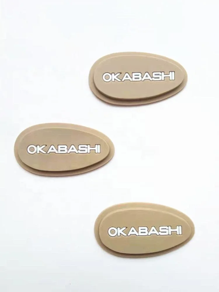 High Quality Custom Embossed Soft 3d pvc label / shoe labels