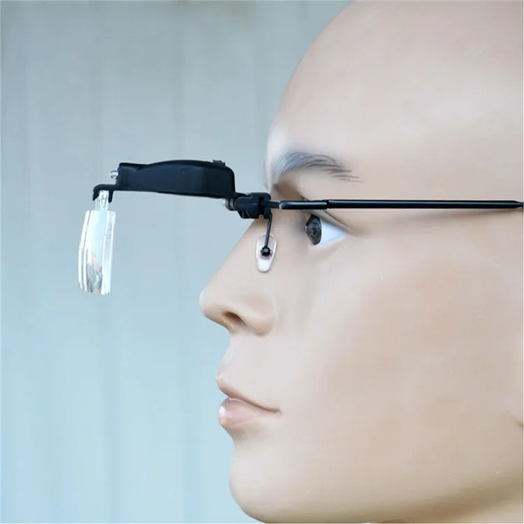 Регулируемое увеличительное стекло для наращивания ресниц со светодиодной подсветкой