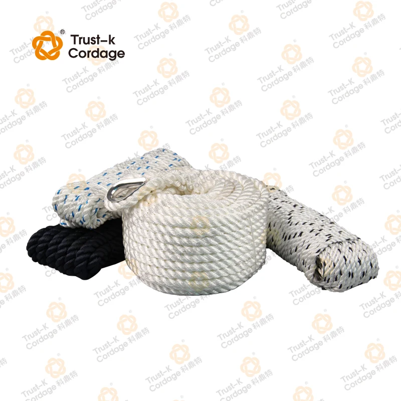 Decoration Factory Price Polyester Twisted Rope, White Polyester Rope