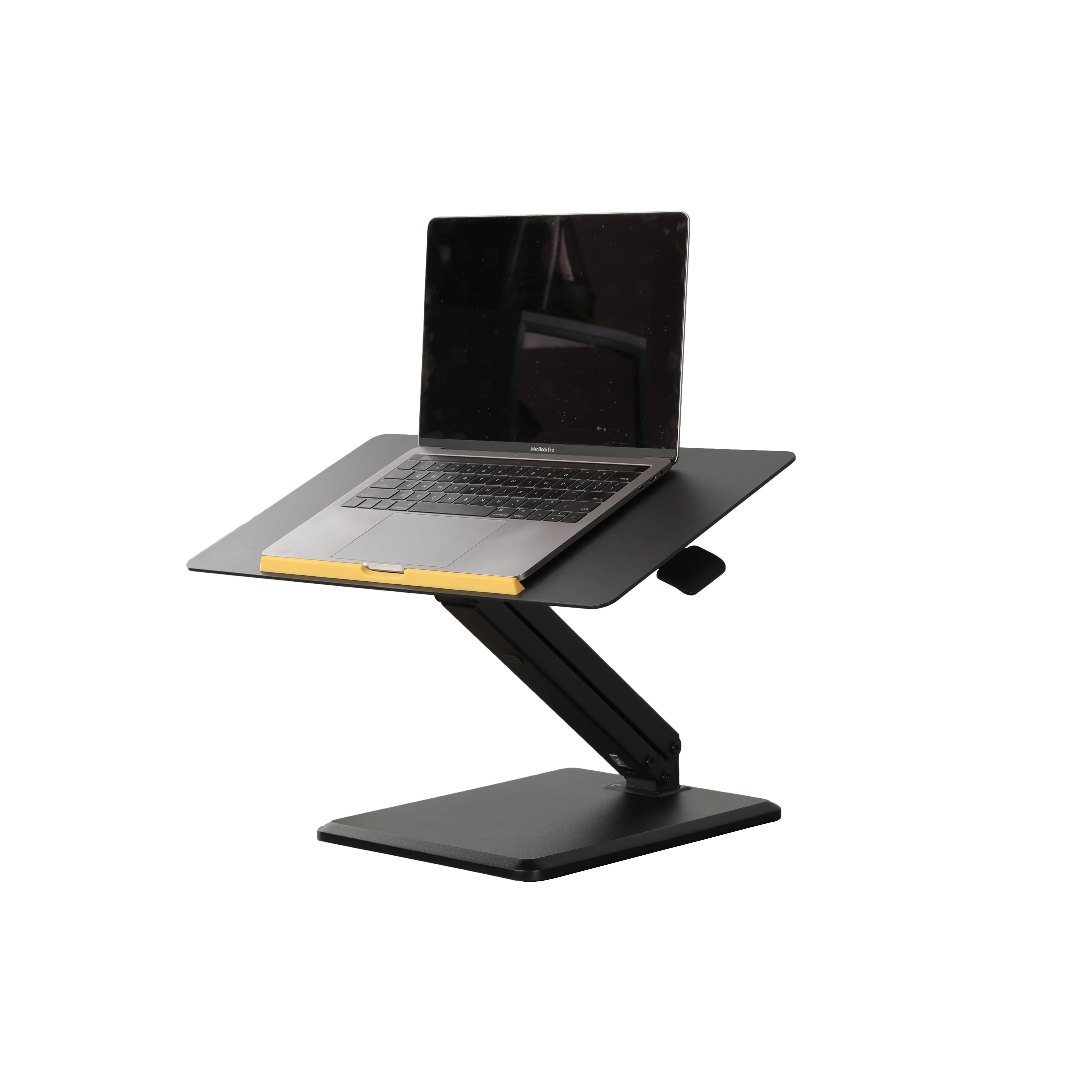 Aluminum Ergonomic Sit to Stand Desk Riser Office Workstation standing desk Converter with Gas Spring