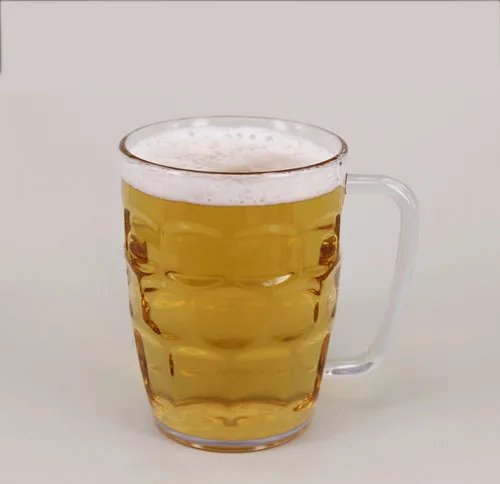 Water Plastic Sublimation Stein Beer Cup Tritan Wine Glasses With Handle