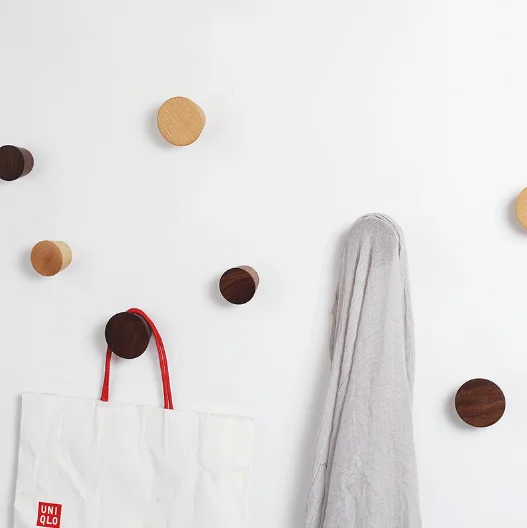 Hot sale creative wall decoration cone shape clothes hook clothes hanging hook wooden clothes hooks