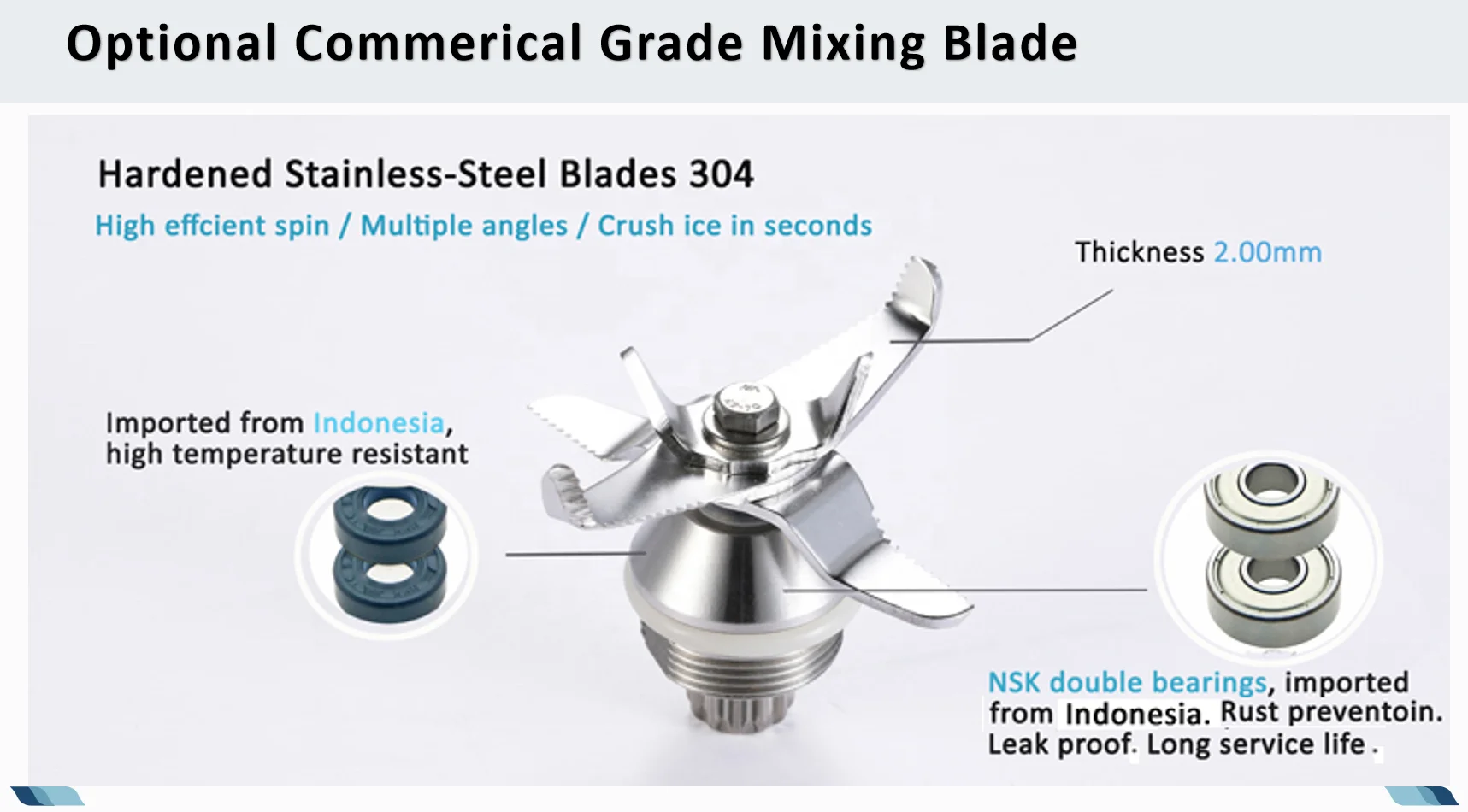 Digital Powerful Commercial Blender Stainless Steel Electric Juicer Smoothie Cooking Digital High Power Juice Blender