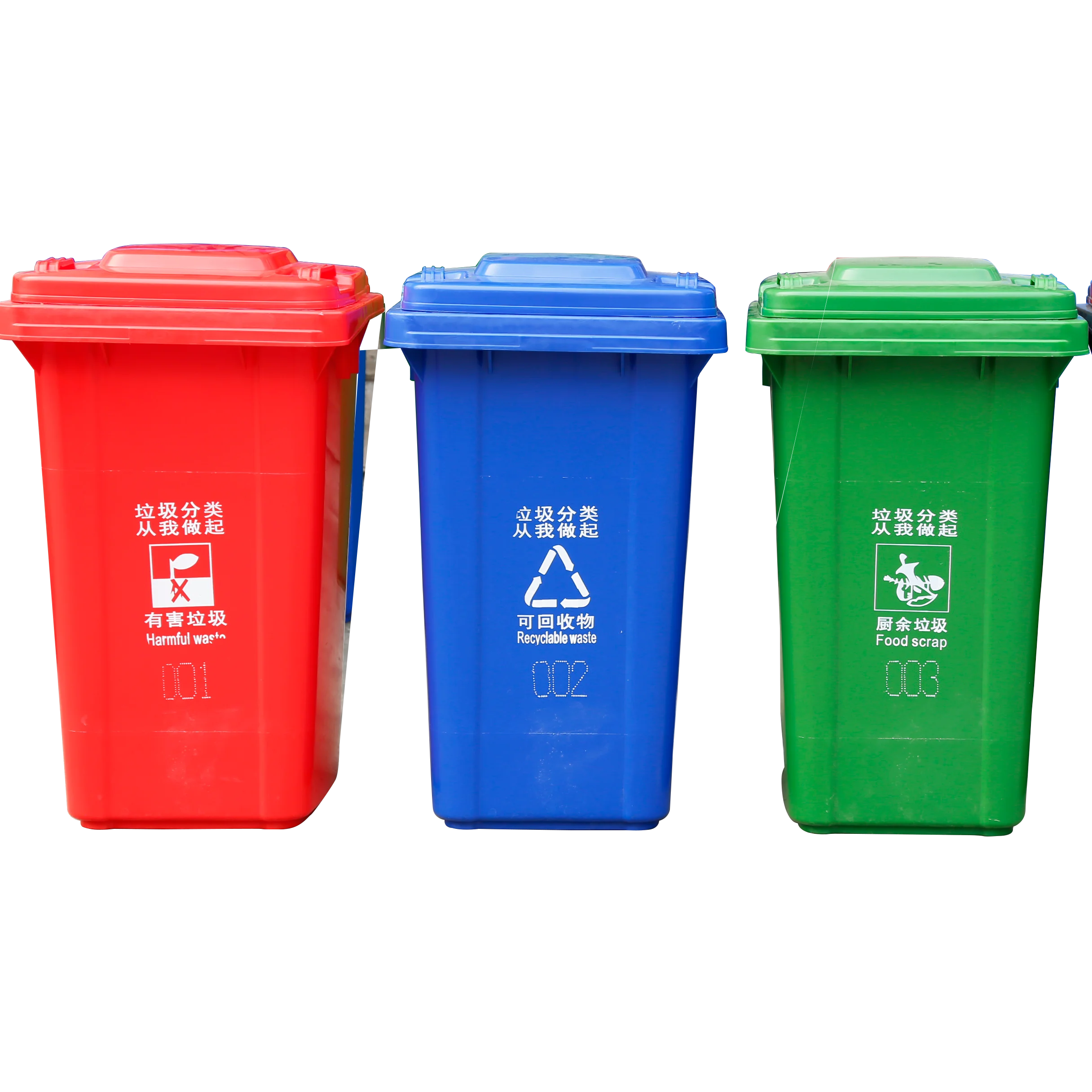 Китай, 100 литров, материал HDPE, Экологически чистая наружная мусорная корзина с колесами, мусорная корзина, мусорная корзина, пластиковая корзина