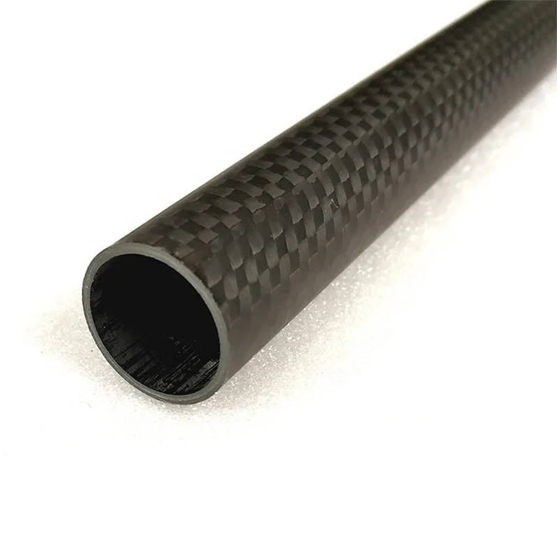 Whale stone High Quality Light Weight 100% 3k Glossy Matte Custom Size Carbon Fiber Tube Supports Gold Wire Carbon pipe