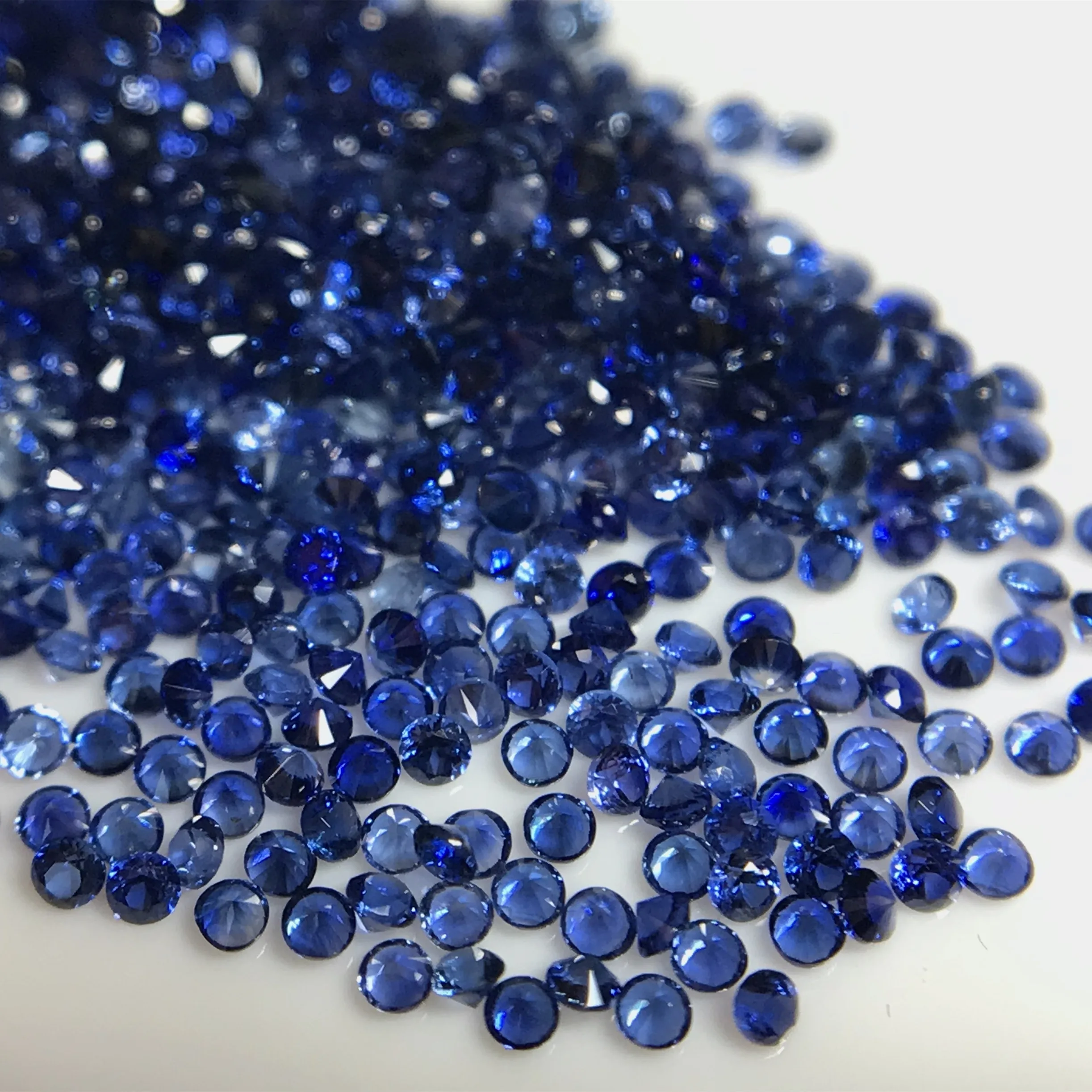 Natural blue sapphire 1.5mm precious stone royal blue color sapphire stone loose semi gemstone