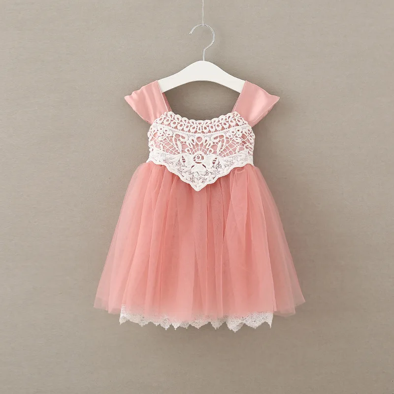 Fashion Korean Baby Girls Cotton Sleeveless Sweet Happy Birthday Dress