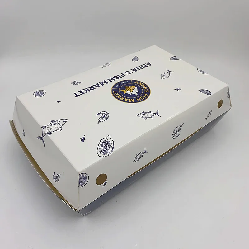 Donut packaging box baked cake sandwich hamburger bread pastry dessert single double grid disposable packaging box for donut