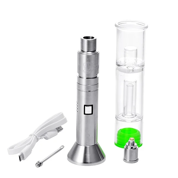 Wholesale portable e nail wax vaporizer dab pen with glass bubbler water pipes