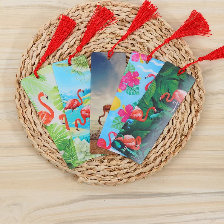 Wholesale Lenticular Promotional Plastic PET 3D Bookmark of Animals