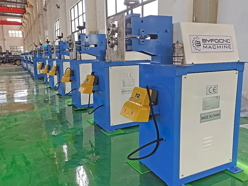 BYFO HVAC round duct sheet metal bead roller swag rotary machine