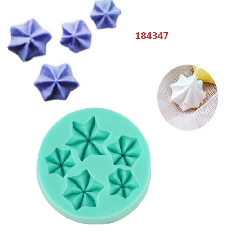 Creamy meringue shaped fondant silicone mold glaze cake DIY lollipop chocolate cake mold small