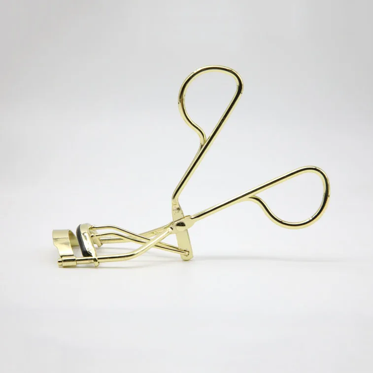 China supplier rose gold stainless steel private label eye curler eyelash curler with silicone pad