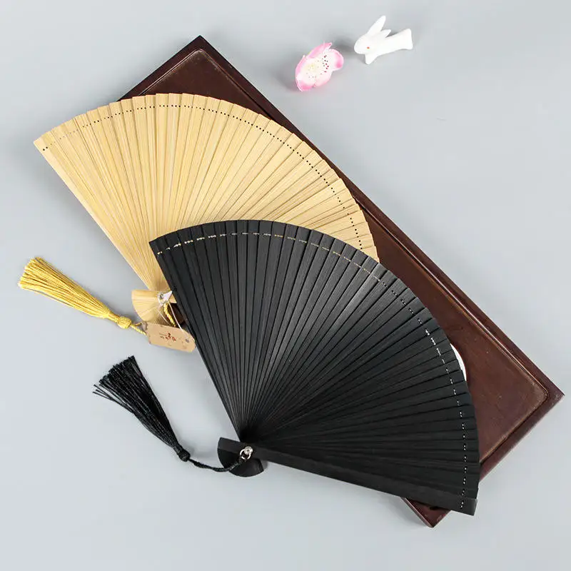 High Quality Decorative Hand Fan Wedding Custom Bamboo Printed Fabric Folding Hand Fans