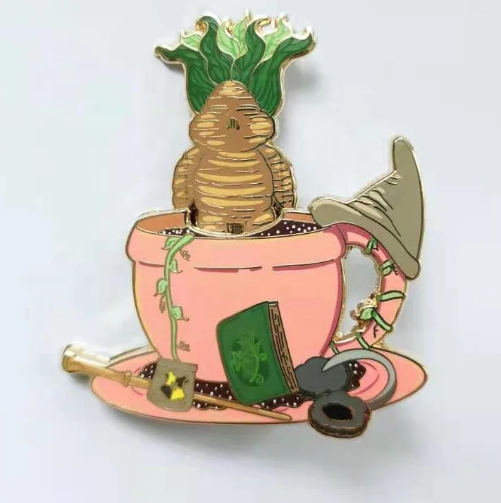 Custom high quality cartoon double sliding enamel pin