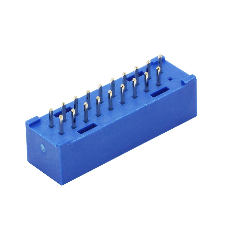 Вертикальный USB 3 0 20-контактный разъем IDC заголовка Коробки мужской PCB Сделано в