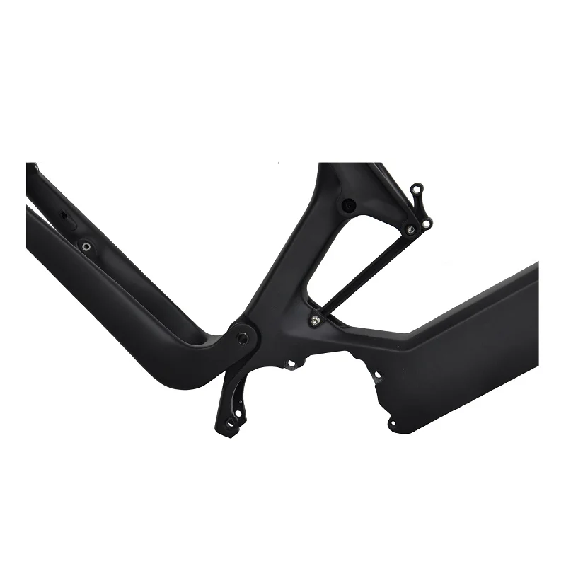 Dengfu E05 Full Suspension Electric Mountain Bike Carbon Fiber Frame for Bafang M500/M560/M600 Motor
