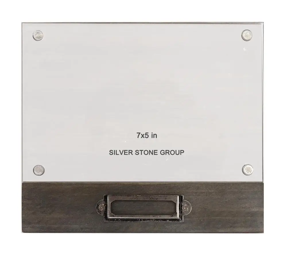 Free stamding acrylic magnet photo frame  with memo holder