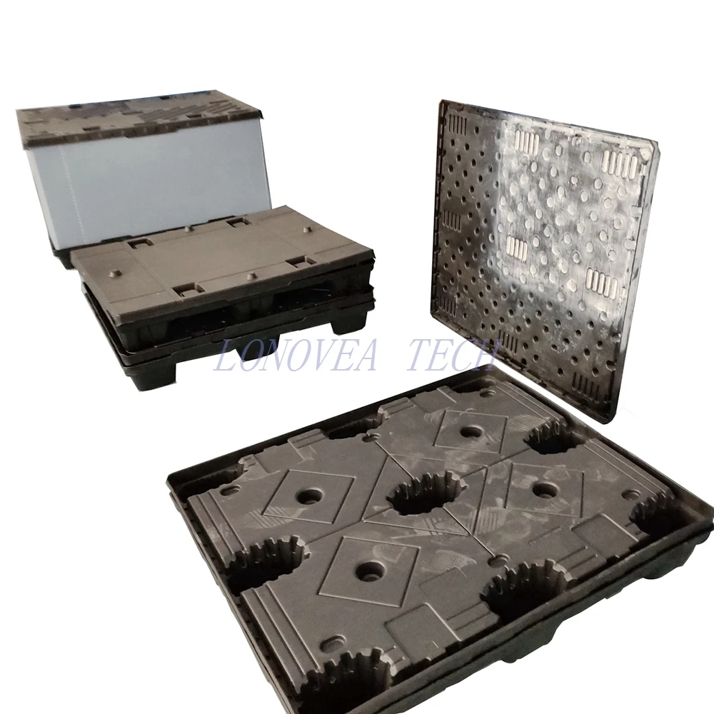 Сверхмощный пластиковый поддон коробки для логистики