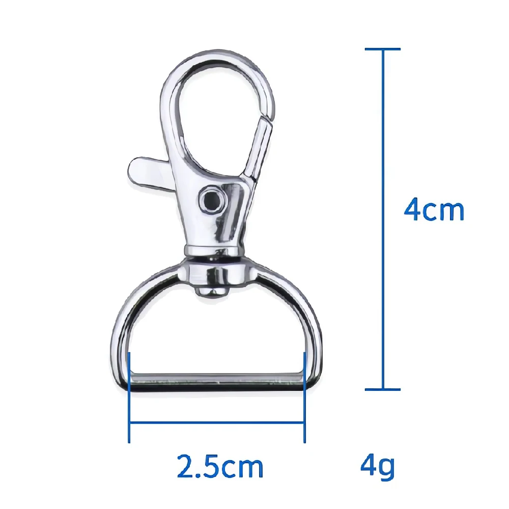 Bag Accessories Spring Metal Hooks Buckle Clip Swivel Snap Hook for Purse Chains