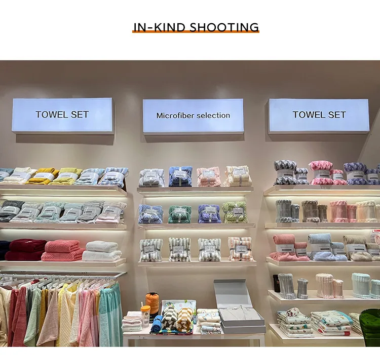 wholesale Luxury microfiber bath towels Super Finest Absorption nature Coral Fleece Bath towel set face towels