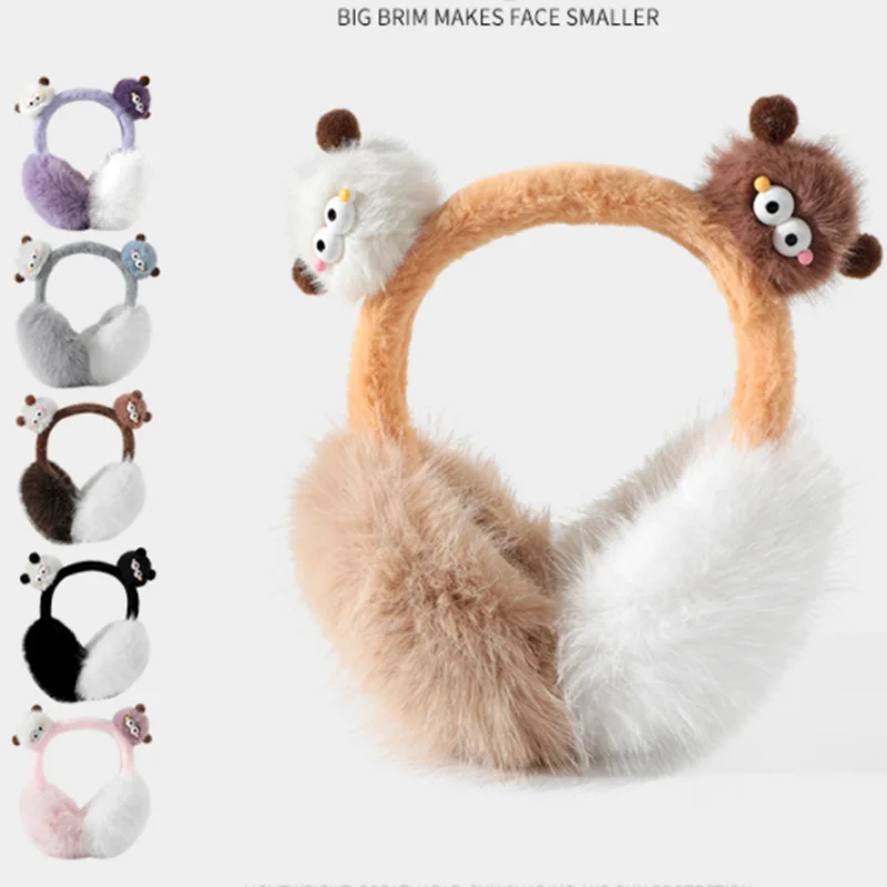 Cheap thermal running folding earmuffs cute women girls warmer ear muff in winter