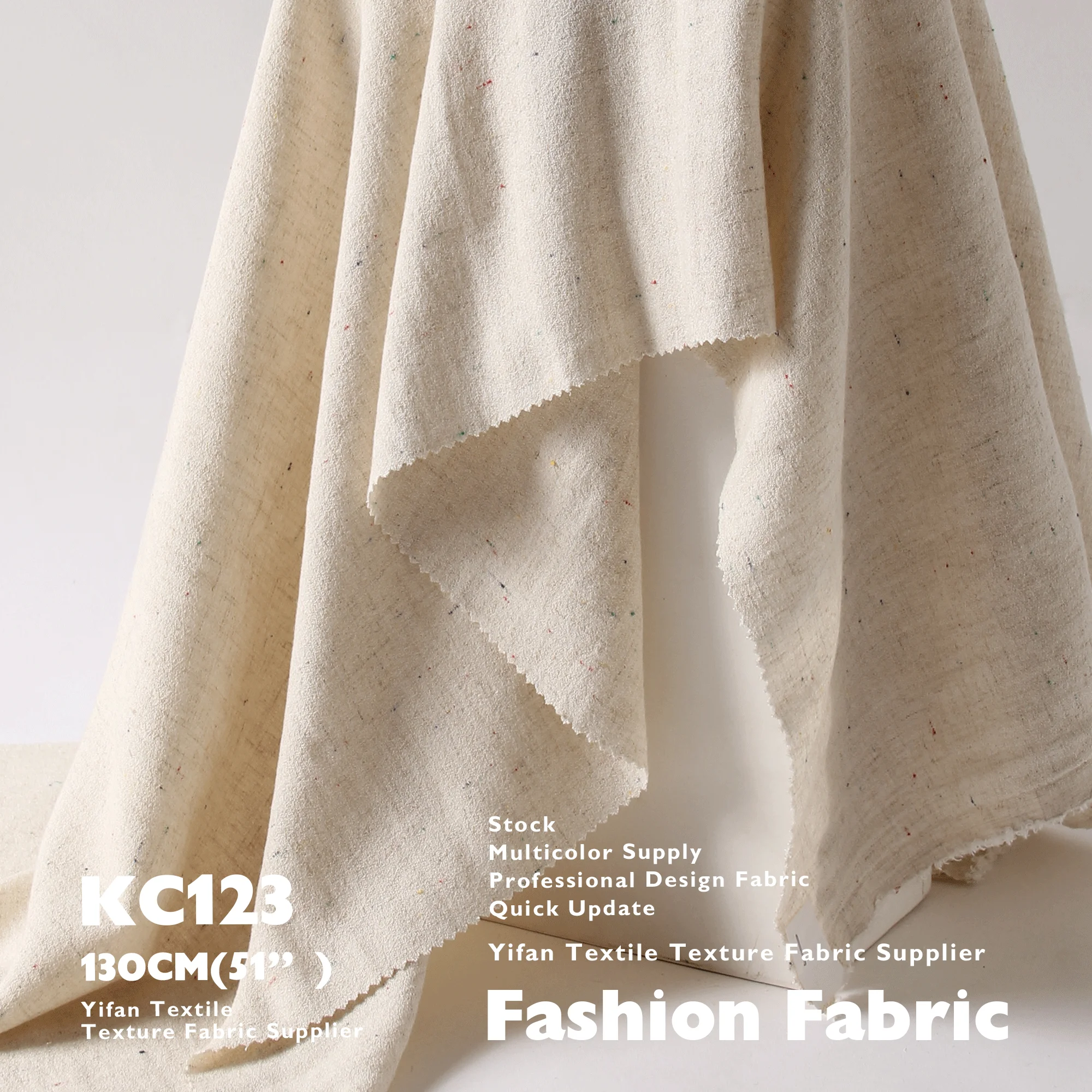 New Design Soft Drapey Feel Yarn-dyed Colored Dots Linen Fabric For Girls And Women Using As Shirt And Dress