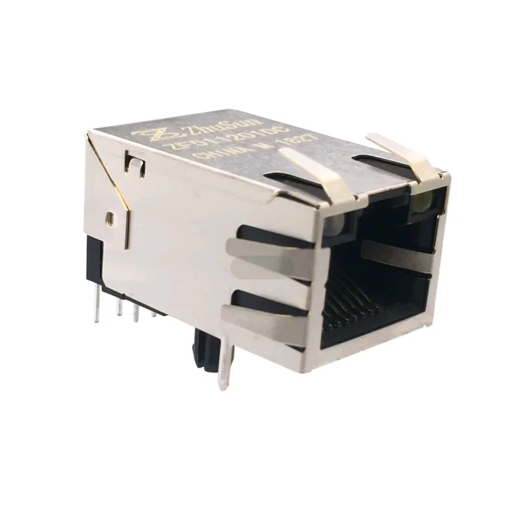 Ethernet с трансформатором женский RG45 Магнитный 6pin модульный разъем RJ45 08B0-1X1T-06-F