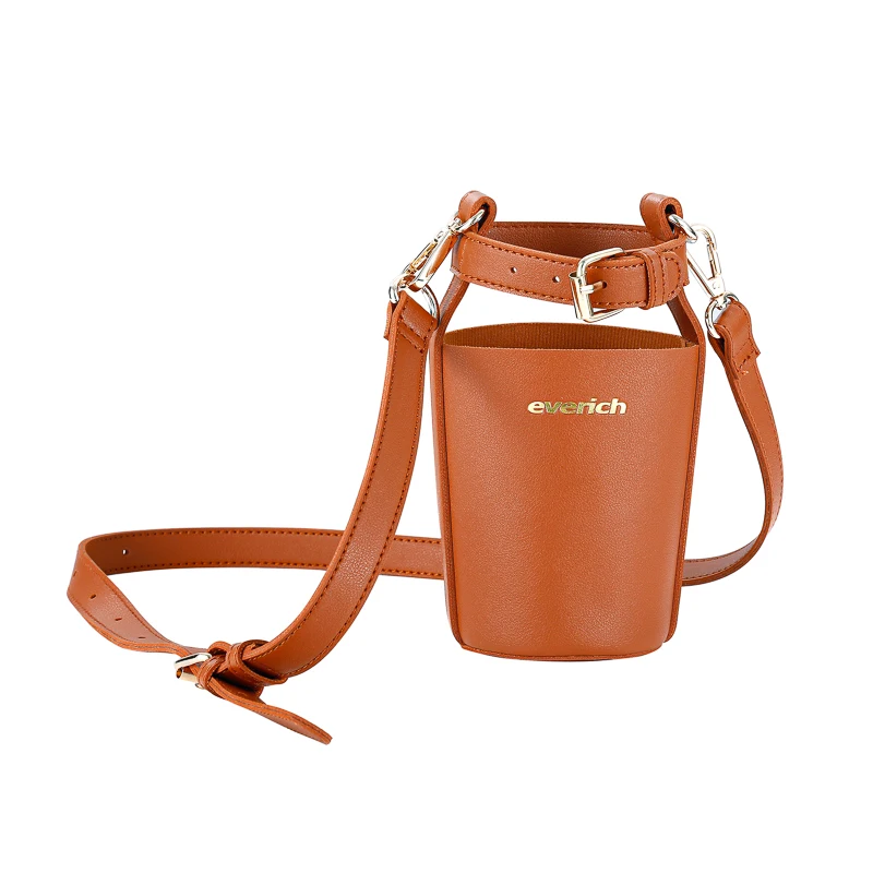 Новая модная переносная сумка для воды 2024 Everich чехол переноски бутылок из искусственной кожи с регулируемым плечевым ремнем