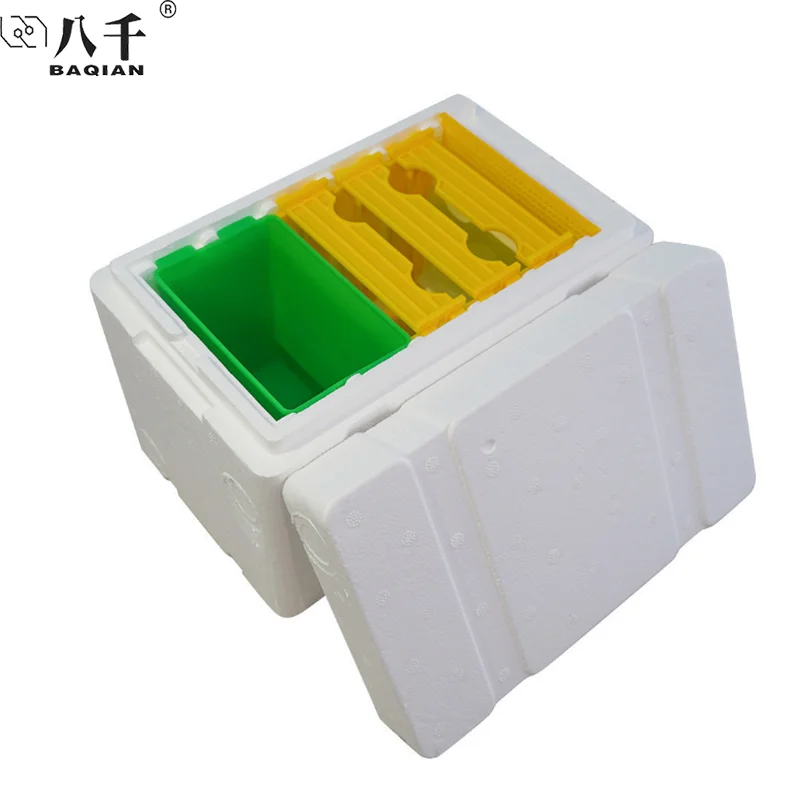 Hot Sale Beekeeping Equipment Polystyrene Mini Bee Hives EPS Queen Nuc Box Bee Mating Beehive Plastic Hive
