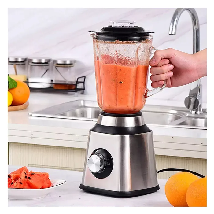 Glass Food Processor 2 IN 1 Food Mixer Ice Crushing Machine With Grinder Juicer