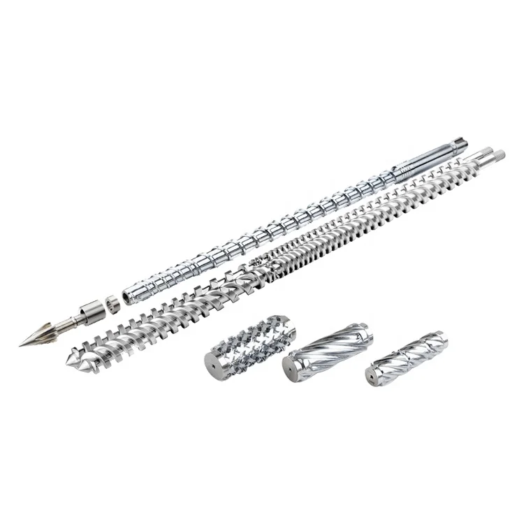 Одинарный экструдер, винт и цилиндр для литьевого оборудования, пластиковый экструзионный винт для экструдера, винт и цилиндр