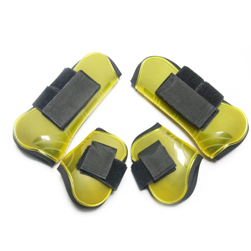 Tendon Boots,all Match Horse Racing Eventing Boots Protection Pu Material Horse Riding Brown Gold Customize Logo LH Purple 5pcs