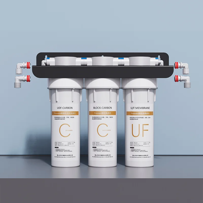10 Inch 3 Stage Top Pre-filtration Water Purifier PP UDF CTO Cartridge Water Purifier Purificadora de agua Water Filters