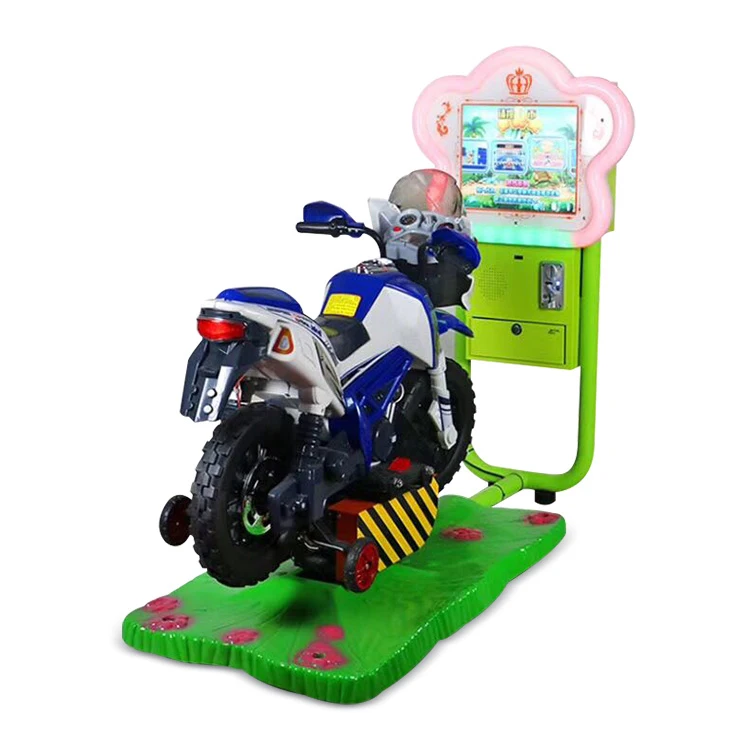 Coin Operated 3D Kiddie Ride Game Simulator Arcade Kids Motor Video Racing Game Machine