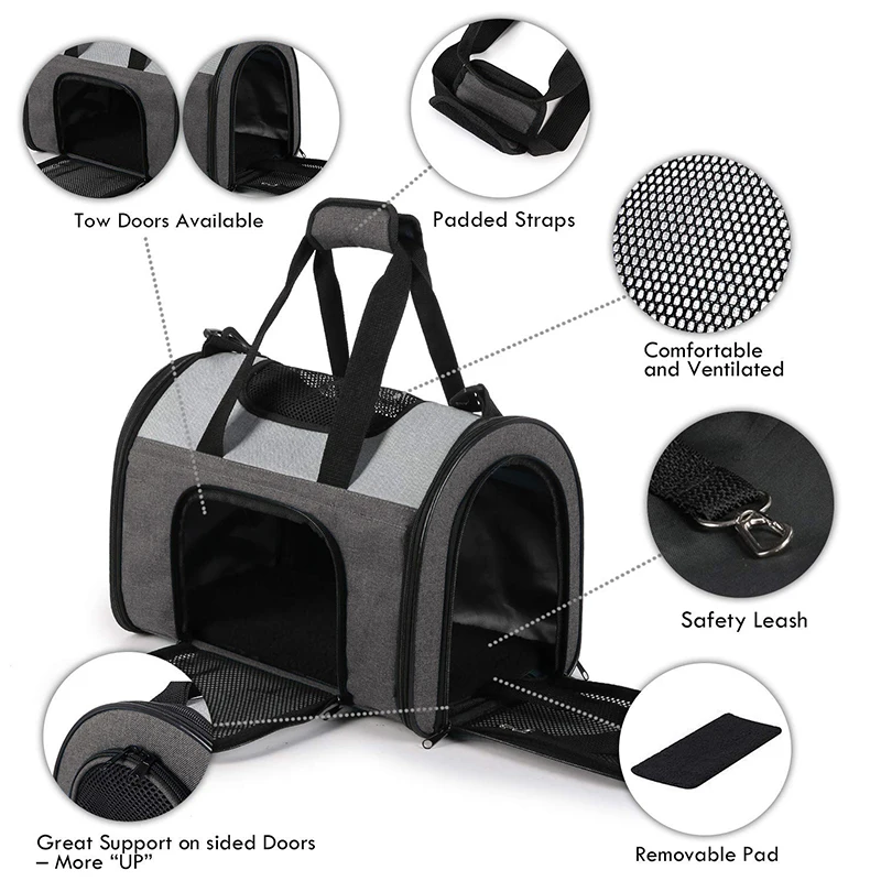 Pet Travel & Outdoors Carrier Deluxe Pet Carry Bag Lightweight Puppy Carrier
