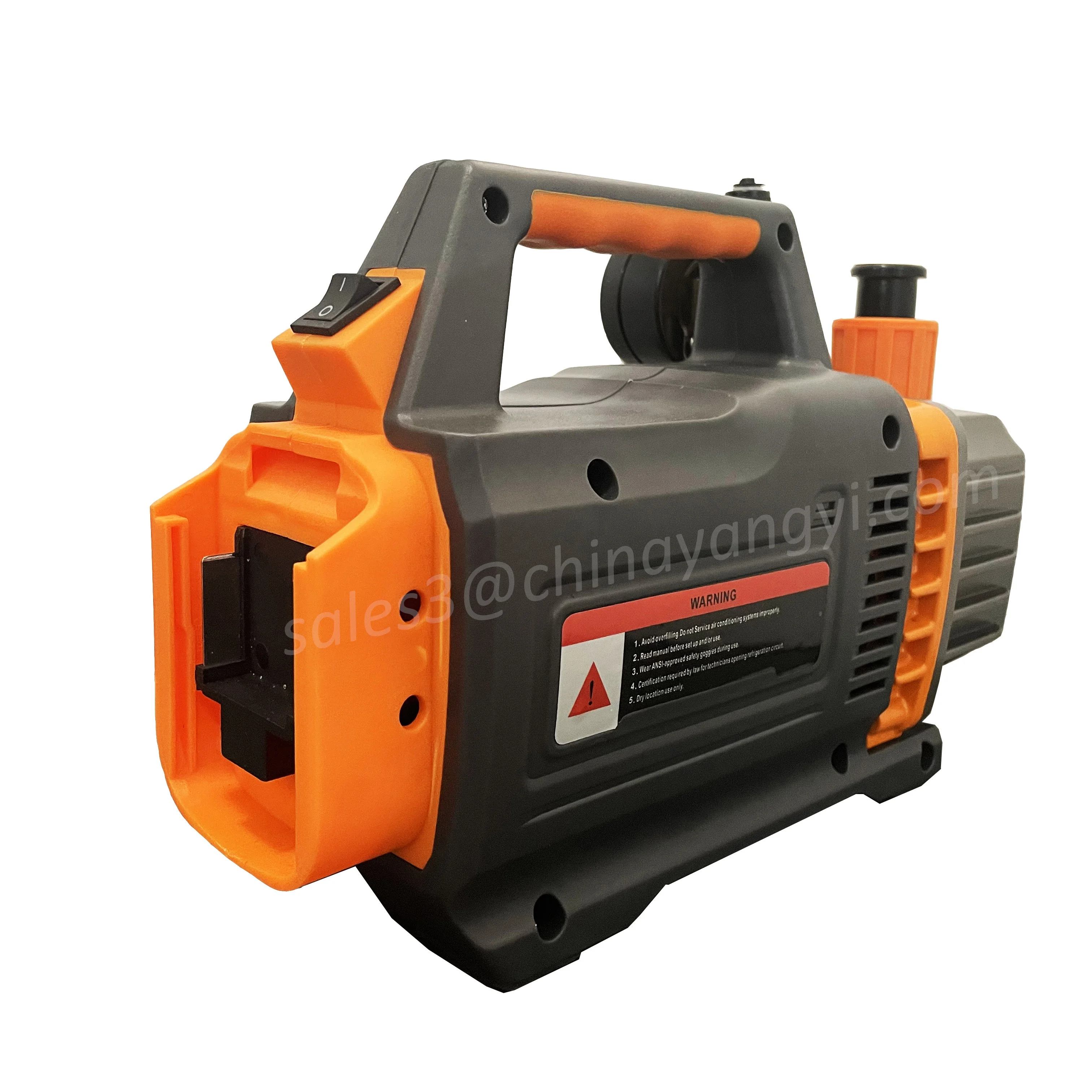 Portable Cordless Vacuum Pump 2CFM 18V Lithium Rechargeable Battery DC Inverter 1/4HP for Air Conditioner Refrigerant HVAC