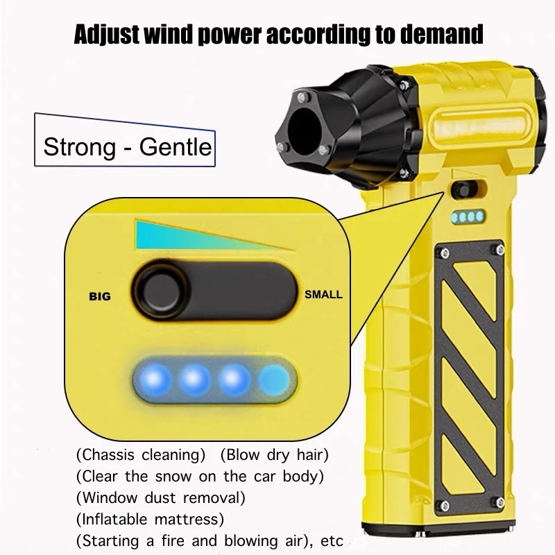 Mini Portable Car Home Vacuum Cleaner Carpet Sofa Wireless Handheld Foldable Powerful Cleaning Vacuum with Hair Dryer