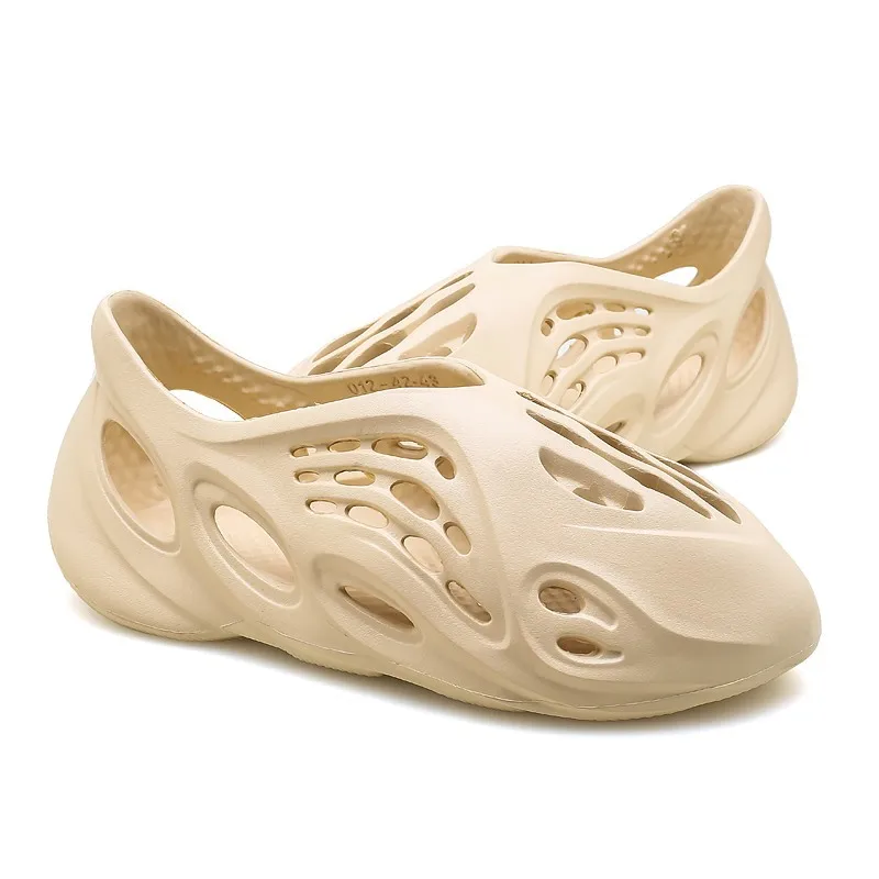 
Fashion Yeezy slippers Lightweight Holes Hollowing Out Sandals Clogs Water Shoes Beach Footwear 