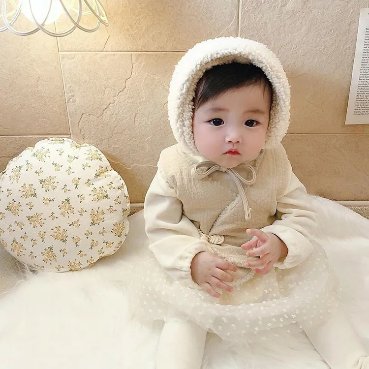 Ins Shaolin Spring Retro Space Cotton Vest Children Vest Baby Cotton-padded Jacket Wholesale