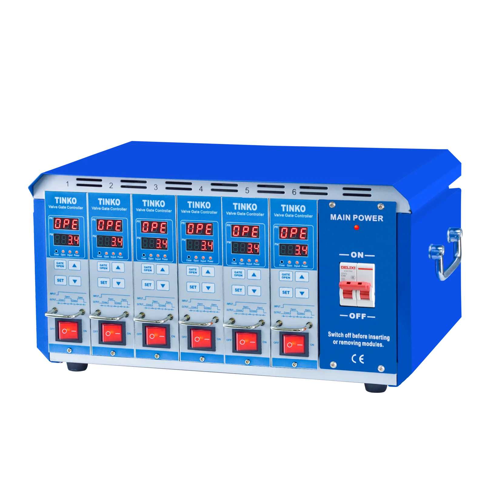AC85~400V TINKO Hot Runner Sequential Valve Gate Controller For Injection Process control