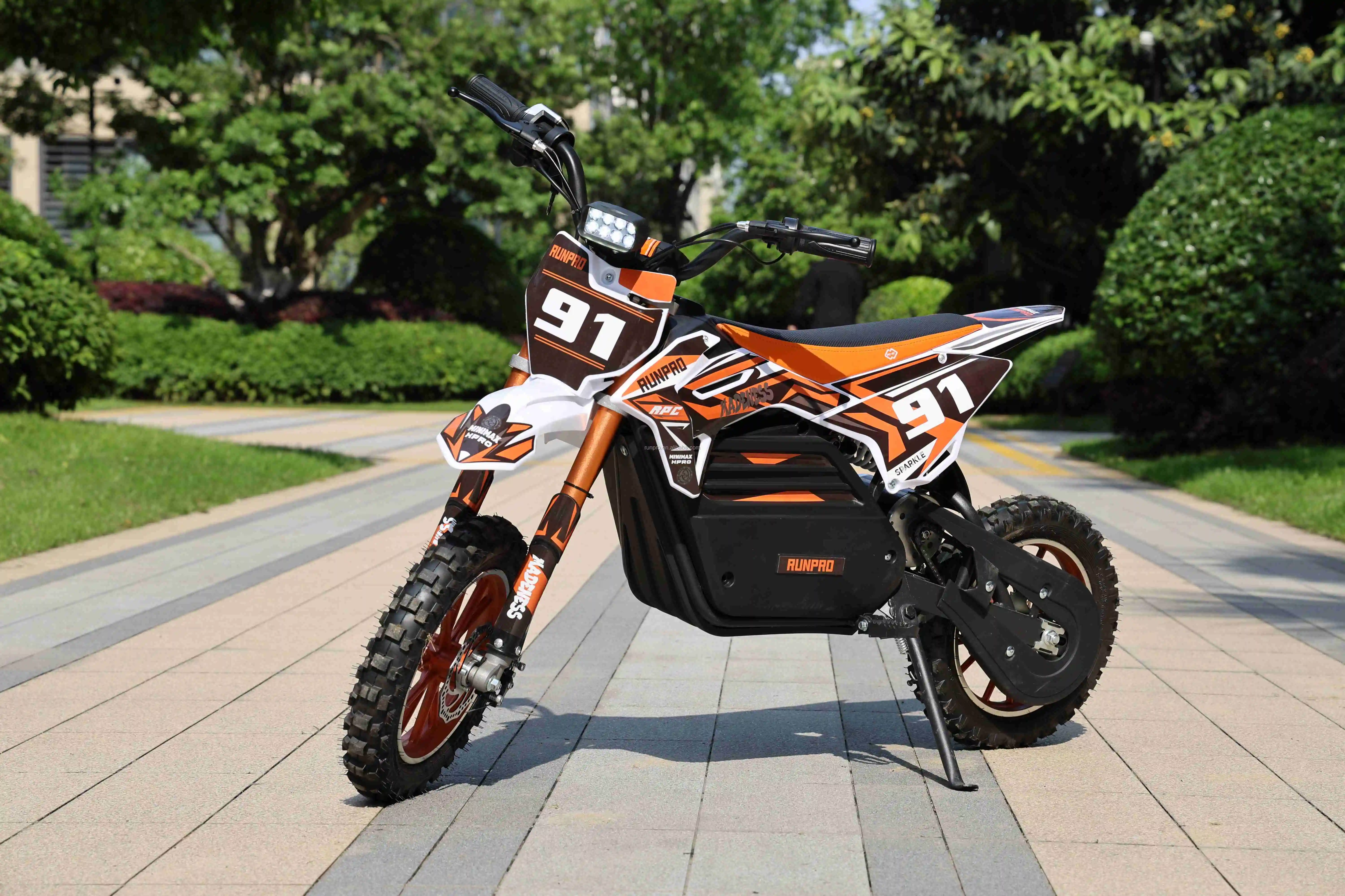 2024 RunPro Good Quality Pit Bike 1000W36V Electric Motorcycle Dirt Bikes with CE for kids Electric Motorbike with CE