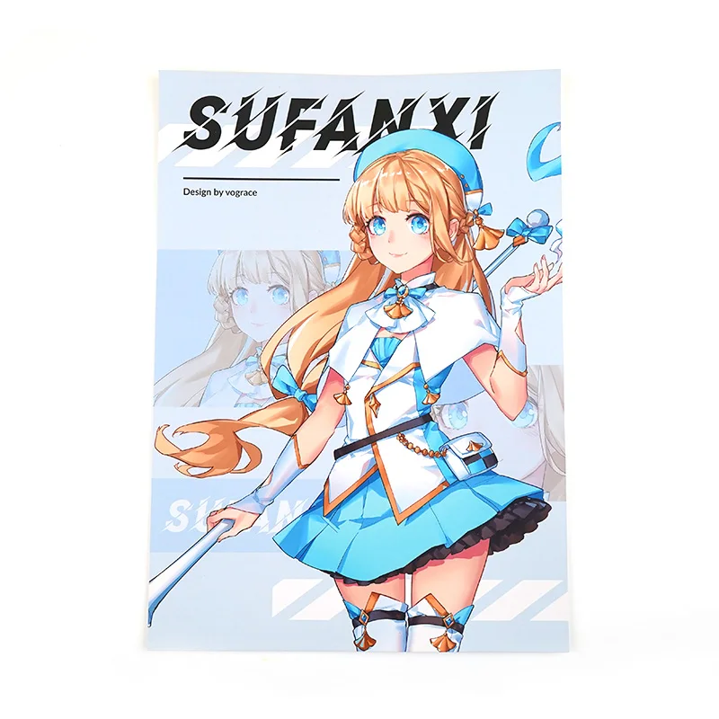 Vograce Anime Printed Coated Paper Posters Wall Art Prints 3D Lenticular Poster